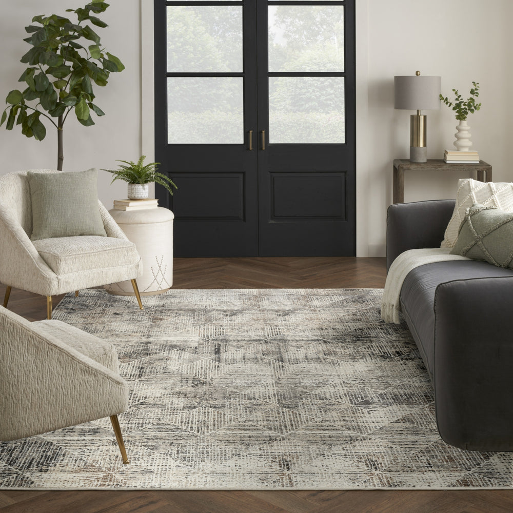 Nourison Eco-Friendly ECO08 Ivory Multicolor Area Rug Room Image Feature