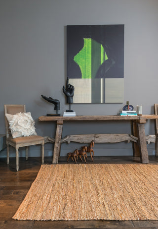 Loloi Edge ED-01 Tan Area Rug Room Scene Feature