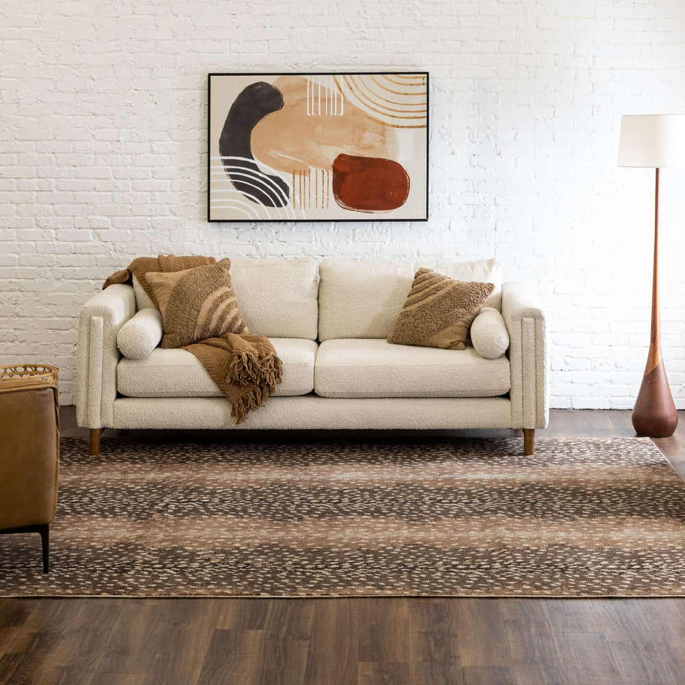 Karastan Utopia Eden Antelope Area Rug Lifestyle Image Feature