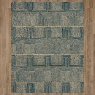 Karastan Cypress Edisto Teal Area Rug by Drew and Jonathan