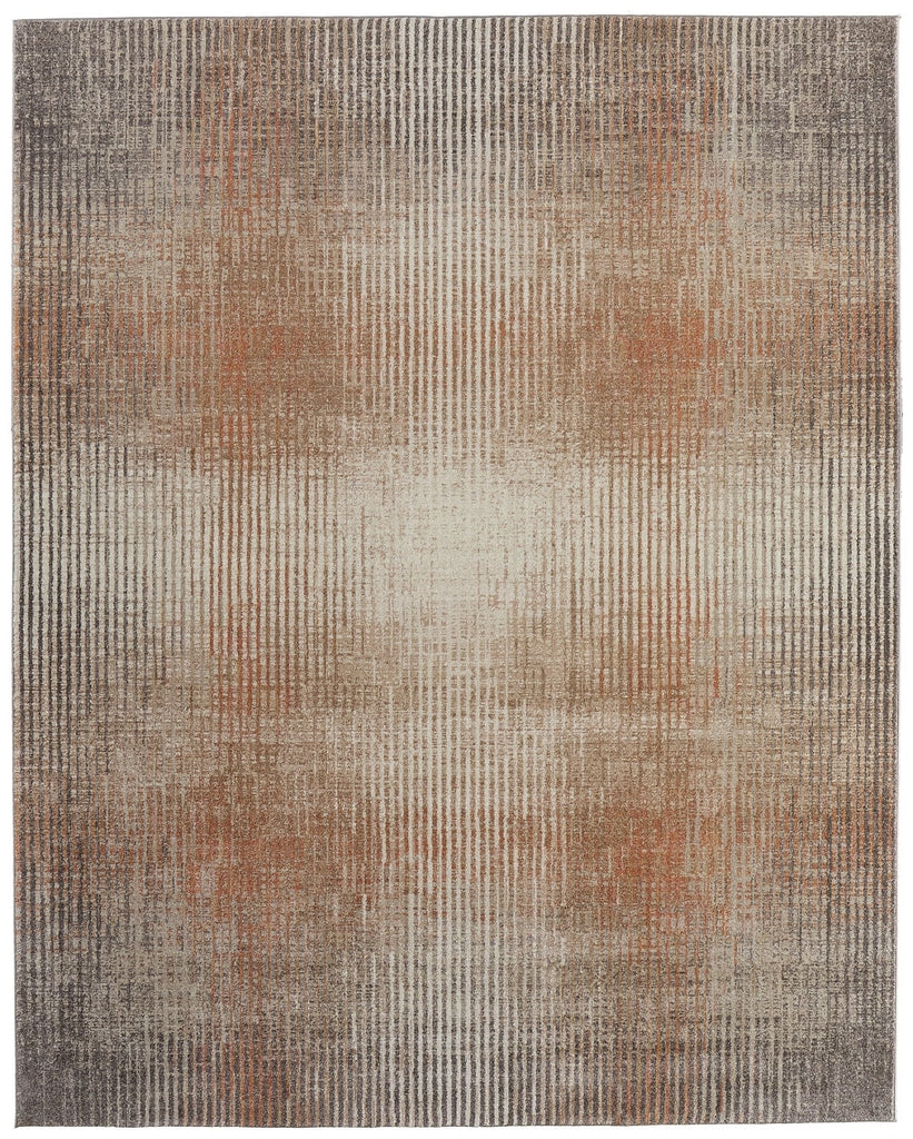 Feizy Eden 39QPF Ivory/Taupe/Pink Area Rug main image