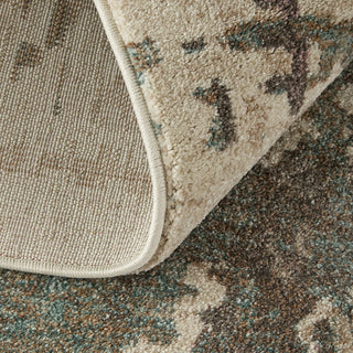 Feizy Eden 39QRF Ivory/Blue/Purple Area Rug Detail Image