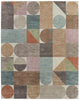 Feizy Eden 39QUF Ivory/Brown/Blue Area Rug main image