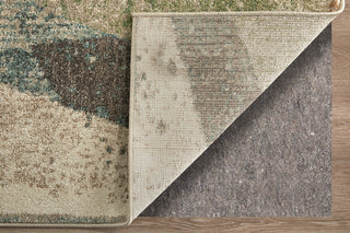Feizy Eden 39QVF Ivory/Blue/Green Area Rug Backing
