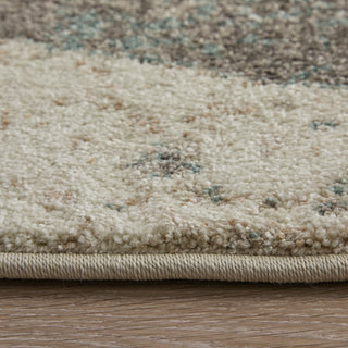 Feizy Eden 39QVF Ivory/Blue/Green Area Rug Edge