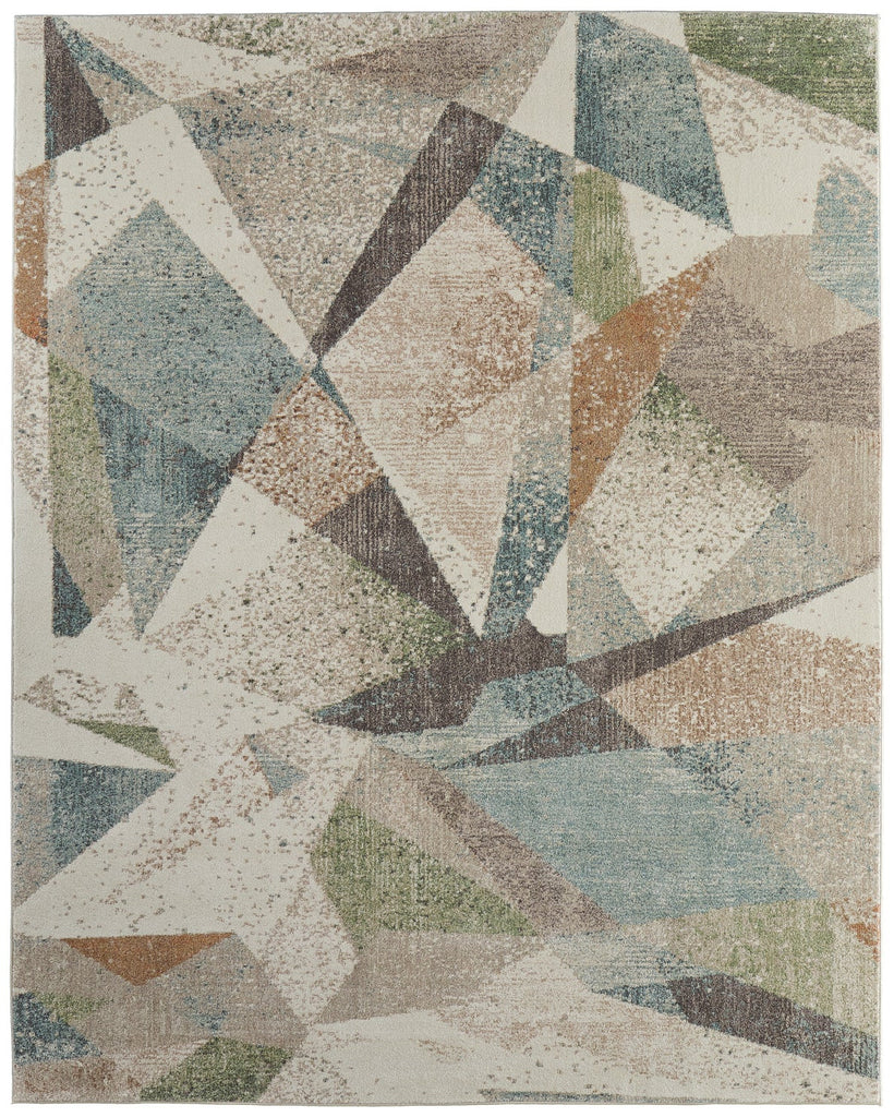 Feizy Eden 39QVF Ivory/Blue/Green Area Rug main image