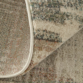 Feizy Eden 39QWF Ivory/Gray/Green Area Rug Detail Image