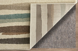 Feizy Eden 39QXF Ivory/Brown/Blue Area Rug Detail Image