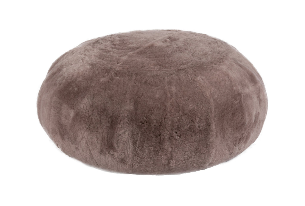 Auskin Sheepskin Seating Short Wool Ottoman Bark Furniture main image