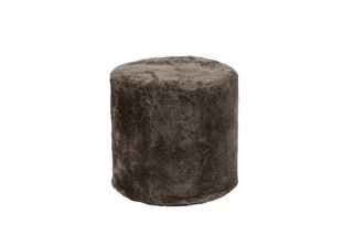 Auskin Sheepskin Seating Short Wool Ottoman Fossil Furniture Main Image