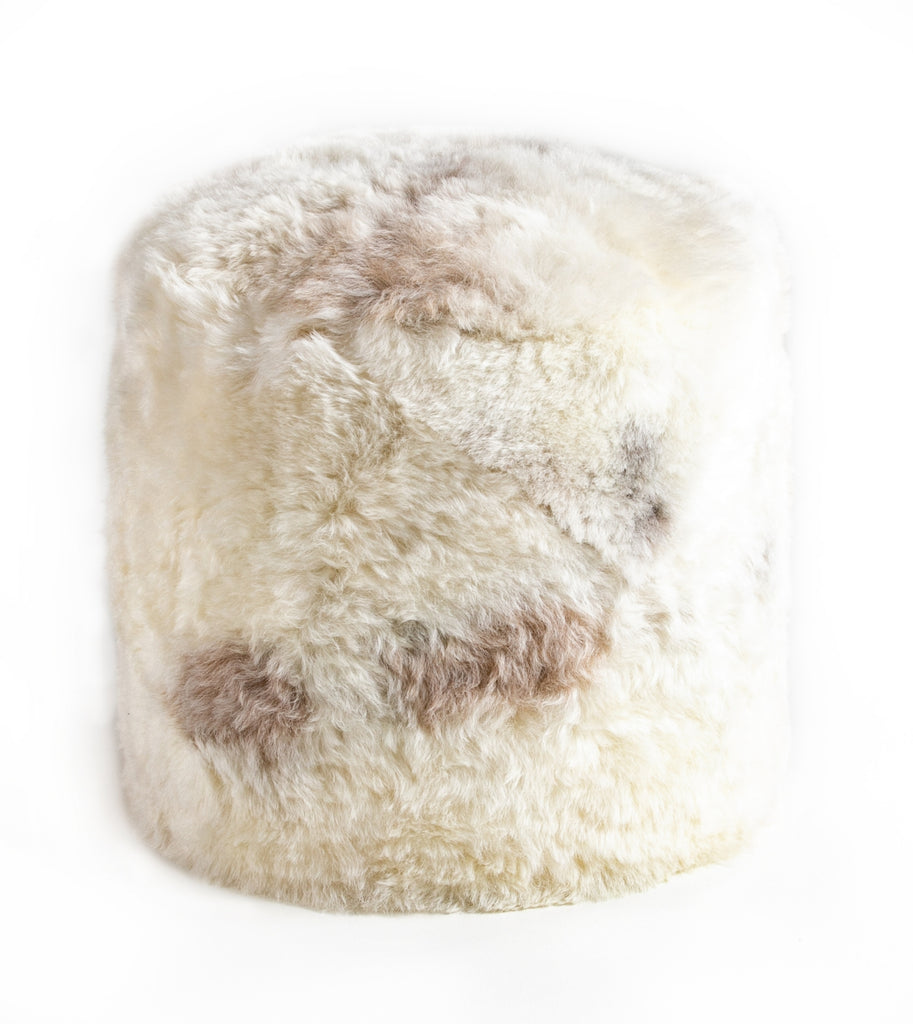 Auskin Sheepskin Seating Icelandic Shearling Ottoman Melange Furniture main image