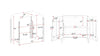 Surya Ekholm EHLM-002 Black Furniture Line Drawing