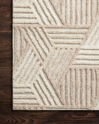 Loloi Ehren EHR-04 Oatmeal/Ivory Area Rug Corner Image