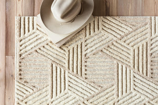 Loloi Ehren EHR-04 Oatmeal/Ivory Area Rug Lifestyle Image Feature