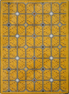 Joy Carpets Kaleidoscope Electrode Gold Area Rug