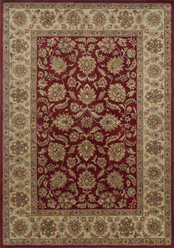 Loloi Elegante EG-05 Red / Sage Area Rug main image