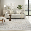 Nourison Elegant Heirlooms ELH02 Ivory Grey Area Rug Room Image Feature