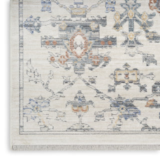 Nourison Elegant Heirlooms ELH02 Ivory Grey Area Rug Texture Image