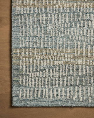 Elias ELA-02 Ocean/Oatmeal Area Rug by Loloi Corner Image