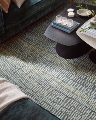 Elias ELA-02 Ocean/Oatmeal Area Rug by Loloi Lifestyle Image Feature