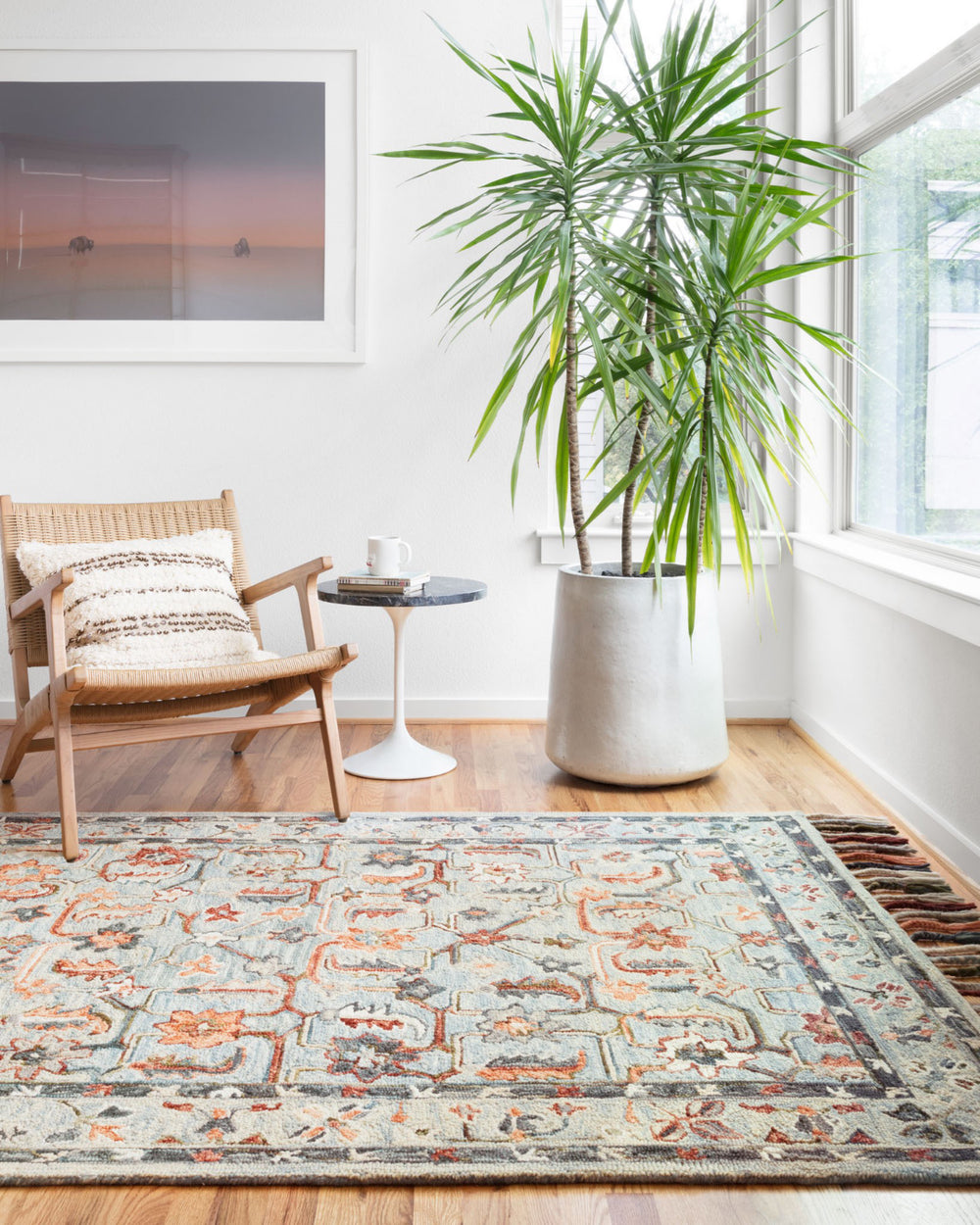 Loloi II Elka ELK-01 Sky/Multi Area Rug Lifestyle Image Feature