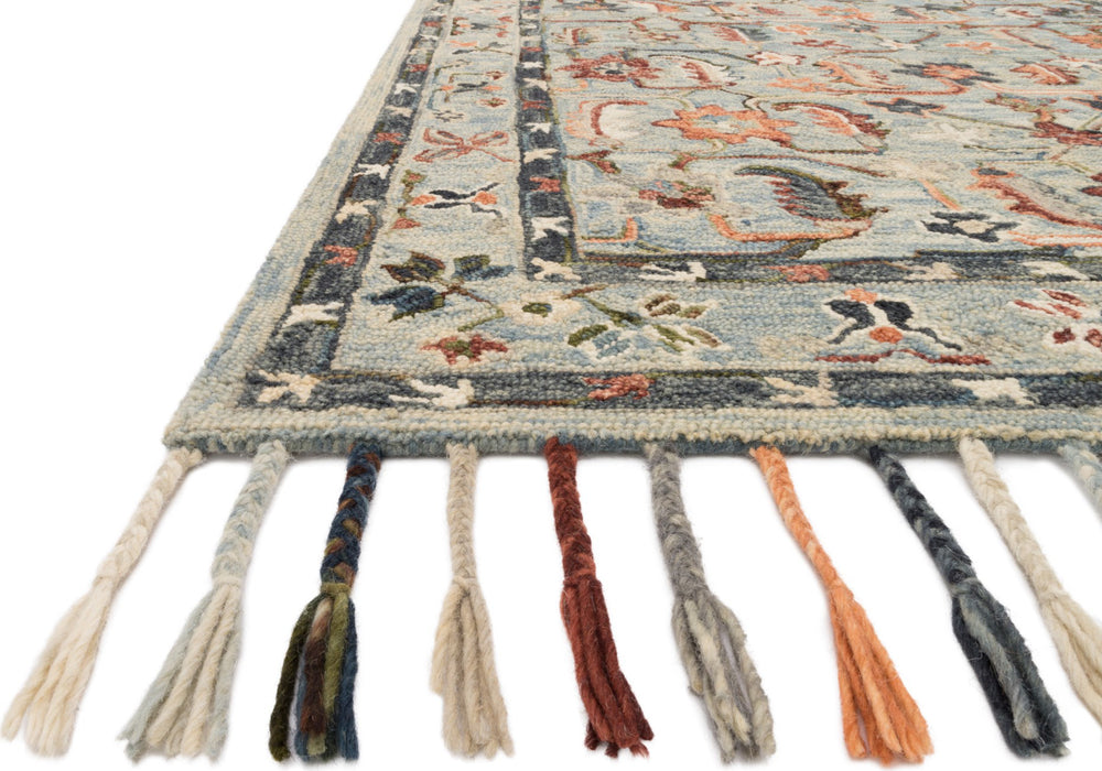 Loloi II Elka ELK-01 Sky/Multi Area Rug Lifestyle Image Feature