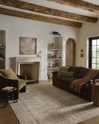 Loloi Elora ELR-05 Sky / Terracotta Area Rug Lifestyle Image Feature
