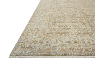 Loloi Elora ELR-05 Sky / Terracotta Area Rug Corner Image