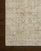 Loloi Elora ELR-05 Sky / Terracotta Area Rug Corner Image