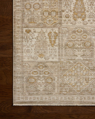 Loloi Elora ELR-07 Mushroom / Ochre Area Rug Corner Image