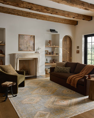 Loloi Elora ELR-09 Sky / Multi Area Rug Lifestyle Image Feature