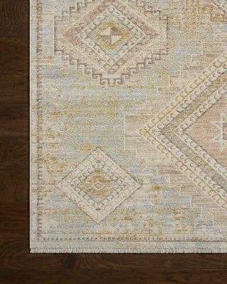 Loloi Elora ELR-09 Sky / Multi Area Rug Corner Image