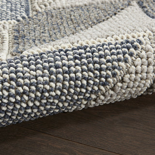 Nourison Elwood ELW01 Grey/Charcoal Area Rug Corner Image
