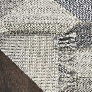 Nourison Elwood ELW01 Grey/Charcoal Area Rug Corner Image