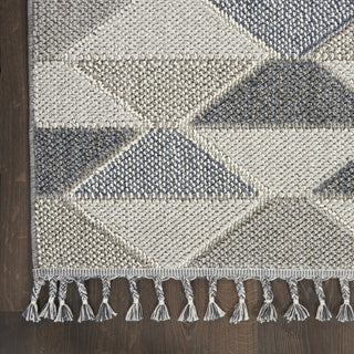 Nourison Elwood ELW01 Grey/Charcoal Area Rug Detail Image