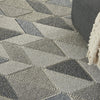 Nourison Elwood ELW01 Grey/Charcoal Area Rug Corner Image