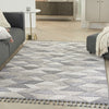 Nourison Elwood ELW01 Grey/Charcoal Area Rug Corner Image