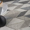 Nourison Elwood ELW01 Grey/Charcoal Area Rug Corner Image