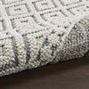 Nourison Elwood ELW03 Ivory/Slate Area Rug Corner Image