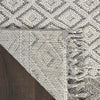 Nourison Elwood ELW03 Ivory/Slate Area Rug Corner Image