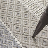 Nourison Elwood ELW03 Ivory/Slate Area Rug Corner Image