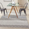 Nourison Elwood ELW03 Ivory/Slate Area Rug Corner Image