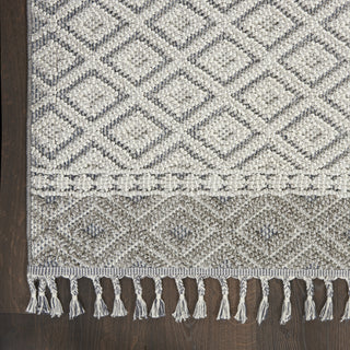 Nourison Elwood ELW03 Ivory/Slate Area Rug Detail Image