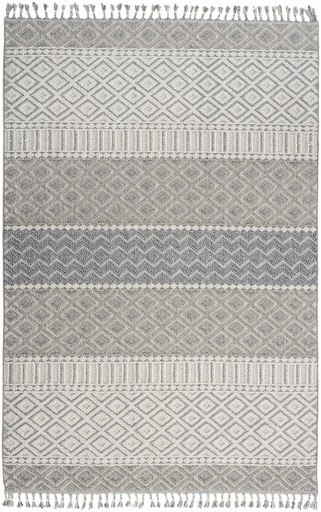 Nourison Elwood ELW03 Ivory/Slate Area Rug main image