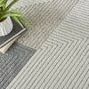 Nourison Elwood ELW04 Grey/Slate Area Rug Corner Image