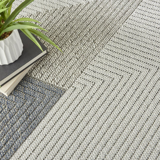 Nourison Elwood ELW04 Grey/Slate Area Rug Corner Image