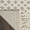 Nourison Elwood ELW05 Ivory/Grey Area Rug Corner Image
