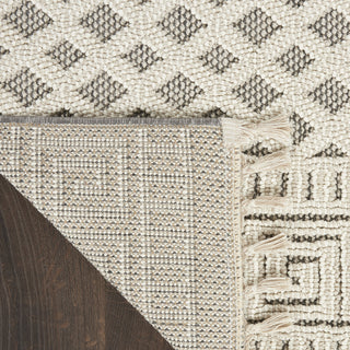 Nourison Elwood ELW05 Ivory/Grey Area Rug Corner Image