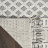 Nourison Elwood ELW05 Ivory/Slate Area Rug Corner Image