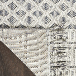 Nourison Elwood ELW05 Ivory/Slate Area Rug Corner Image